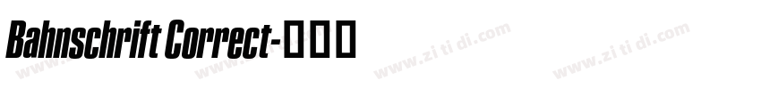Bahnschrift Correct字体转换